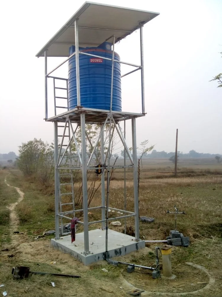 Solar Water Tank Staging
