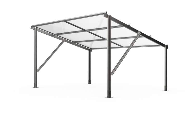 ENSOL RCC Walkway Standard rooftop solar structure with maintenance access